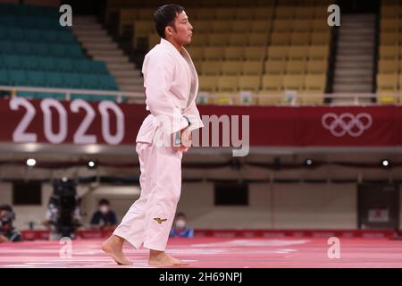 24. JULI 2021 - TOKIO, JAPAN: TAKATO Naohisa aus Japan vor dem Halbfinale der Judo-Männer mit einem Gewicht von 60 kg bei den Olympischen Spielen in Tokio 2020 (Foto: Mickael Chave Stockfoto