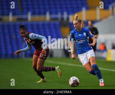 Jade Pennock (Birmingham City 11) beim Womens Super League Spiel zwischen Birmingham City und Aston Villa im St Andrews Stadium in Birmingham, England Karl W Newton/Sports Press Photo Stockfoto