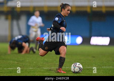 Sesto San Giovanni, Italien. November 2021. Mailand, Italien, 14.11.21 Tatiana Bonetti (#10 Inter) während des Serie-A-Frauenmatches zwischen dem FC Internazionale und Hellas Verona im Breda-Stadion in Sesto San Giovanni Mailand, Italien Cristiano Mazzi/SPP Credit: SPP Sport Press Photo. /Alamy Live News Stockfoto