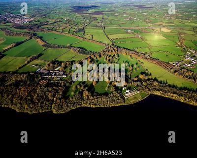 Shane's Castle am Ufer des Lough Neagh in der Nähe von Randalstown in der Grafschaft Antrim, Nordirland Stockfoto