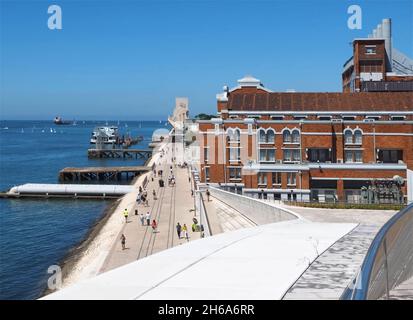 Modernes Maat-Museum in Lissabon in Portugal Stockfoto