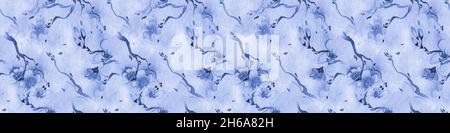 Nahtloses Sakura-Muster. Rosenschmuck. Indigo Japanese Tree Textile. Abstrakte Kunst Kirschillustration. Weißes Sakura-Muster. Stoff Mit Vintage-Blüten. Stockfoto