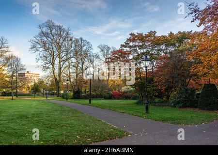 East Park (Andrews Park) im Herbst, Southampton, Hampshire, England, Großbritannien Stockfoto