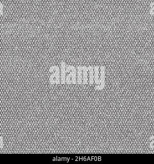 Distress Overlay Thread Textur. Schwarze und weiße Mikroleinwand. Nahtlose, sich wiederholende Vektorstruktur. Ideal zum Texturieren. Stock Vektor