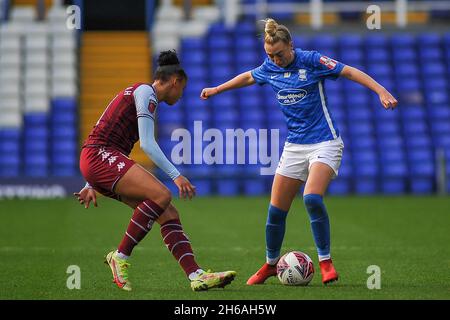 Jade Pennock (Birmingham City 11) beim Womens Super League Spiel zwischen Birmingham City und Aston Villa im St Andrews Stadium in Birmingham, England Karl W Newton/Sports Press Photo Stockfoto