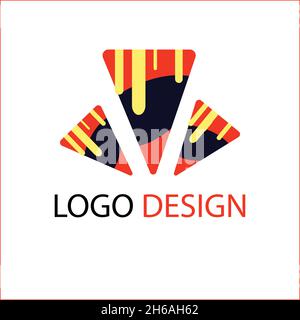 Dessert Logo Vektor Design Illustration Stock Vektor