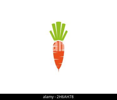 Kreative Karotte Logo Design Vektor Symbol Illustration Stock Vektor