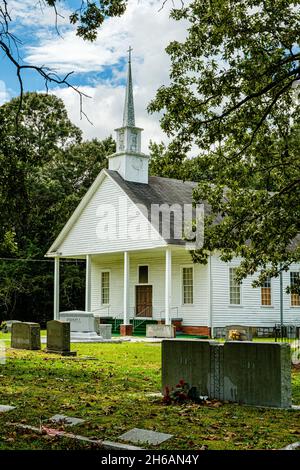 Stinchcomb United Methodist Church, Stinchcomb Road, Dewy Rose, Georgia Stockfoto