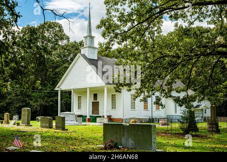 Stinchcomb United Methodist Church, Stinchcomb Road, Dewy Rose, Georgia Stockfoto