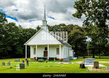 Stinchcomb United Methodist Church, Stinchcomb Road, Dewy Rose, Georgia Stockfoto