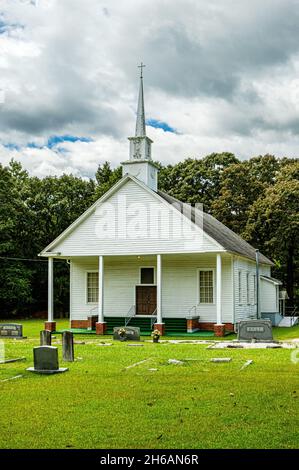 Stinchcomb United Methodist Church, Stinchcomb Road, Dewy Rose, Georgia Stockfoto