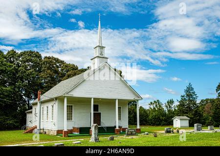 Stinchcomb United Methodist Church, Stinchcomb Road, Dewy Rose, Georgia Stockfoto