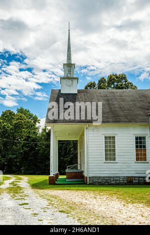 Stinchcomb United Methodist Church, Stinchcomb Road, Dewy Rose, Georgia Stockfoto