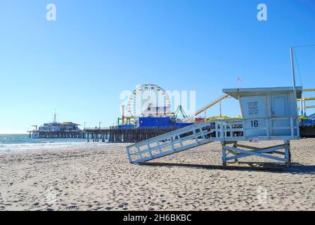 Santa Monica Pier, Santa Monica, Los Angeles County, California, Vereinigte Staaten von Amerika Stockfoto
