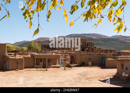 Malerisches Dorf in Taos Pueblo in New Mexico, USA Stockfoto