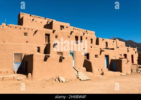 Malerisches Dorf in Taos Pueblo in New Mexico, USA Stockfoto