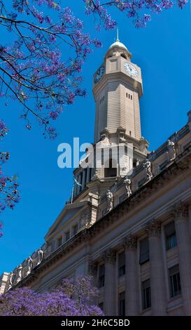 Uhrturm auf dem Cabildo-Gebäude in Buenos Aires, Argentinien Stockfoto