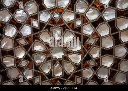 Osmanische Kunst Beispiel Perlmutt Inlays Stockfoto