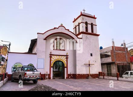 Kirche von San Andres in Desaguadero, Peru Stockfoto