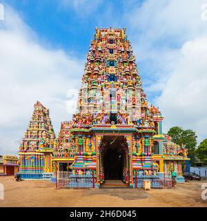 Pathirakali Amman Tempel, Pathrakali Ambal Kovil oder der Kali Kovil Trincomalee ist ein hinduistischer Tempel für die Göttin Bhadrakali, eine Form des Go Stockfoto