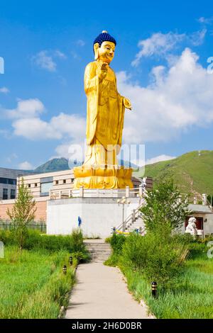 Internationale Buddha Park liegt am Fuße des Tolgoi Zaisan Hügel in Ulaanbaatar, Mongolei Stockfoto