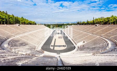 Die Panathenaic auch bekannt als Kallimarmaro Stadion ist ein Fußballstadion in Athen, Griechenland Stockfoto