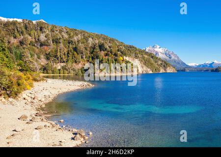 Nahuel Huapi See in der Nähe von Bariloche, Patagonia Region in Argentinien. Stockfoto
