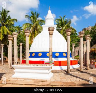 Ambasthala Dagaba oder Sela Schrein an der antiken Stadt in der Nähe von Anuradhapura Mihintale, Sri Lanka Stockfoto