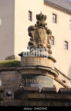 Impressionen von der Festung Königstein in der Sächsischen Schweiz Stockfoto