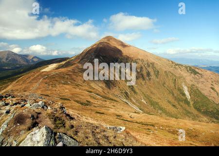 Berg Hoverla oder Goverla, die höchste Ukraine Karpaten Berge Stockfoto