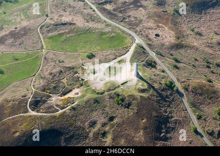 Das Hardy Monument erinnert an den Vizeadmiral Sir Thomas Hardy, Flaggenkapitän von Admiral Lord Nelsons Flaggschiff HMS Victory bei der Schlacht von Trafalgar, Black Down, Dorset, 2015. Stockfoto