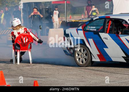 16. Oktober 2021 - Italien, Lombardei, Montichiari, Festival dei Motori, Drift Cars Show Stockfoto