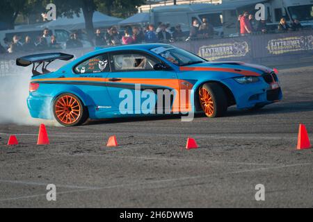 16. Oktober 2021 - Italien, Lombardei, Montichiari, Festival dei Motori, Drift Cars Show Stockfoto