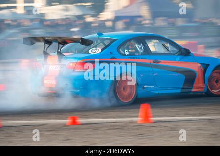 16. Oktober 2021 - Italien, Lombardei, Montichiari, Festival dei Motori, Drift Cars Show Stockfoto