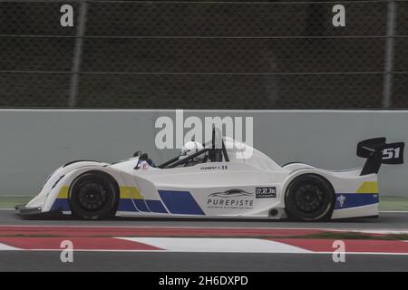 BARCELONA, SPANIEN - 09. Oktober 2021: Die V de V Endurance Series Championship 2016, Funyo-Rennwagen Stockfoto