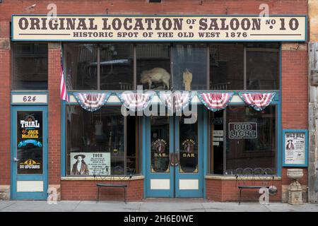 Wild Bill Bar an der Main Street in Deadwood, South Dakota Stockfoto