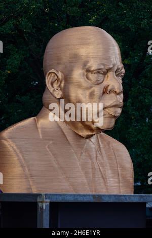 John Lewis-Statue im Union Square Park Manhattan NYC Stockfoto