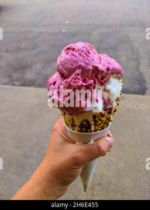 Schmelzendes Eis Stockfoto