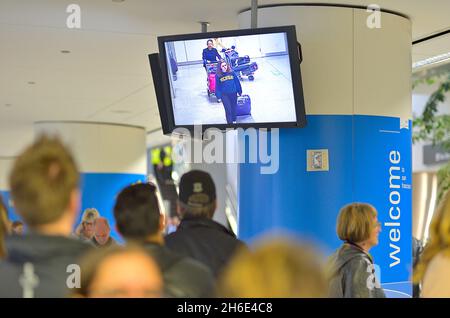 Ankunft am SFO International, Burlingame CA Stockfoto