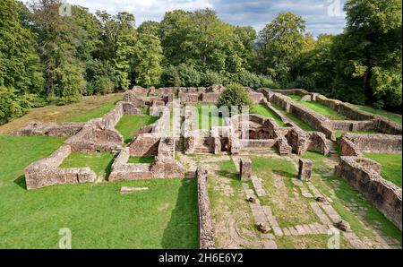 Klosterruine bei Heidelberg Deutschland - Kloster Ruine Panorama Stockfoto