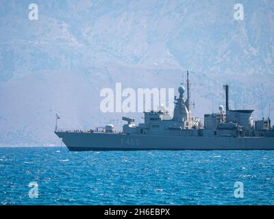 Kriegsschiff der hellenischen Marine Stockfoto