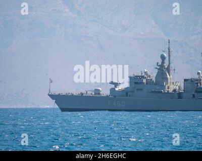 Kriegsschiff der hellenischen Marine Stockfoto