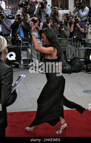 NANCY DELL'OLIO KOMMT FÜR DIE GQ MEN OF THE YEAR AWARDS AN DER ROYAL OPERA HOUSE, COVENT GARDEN, LONDON. Jeff Moore/allactiondigital.com Stockfoto