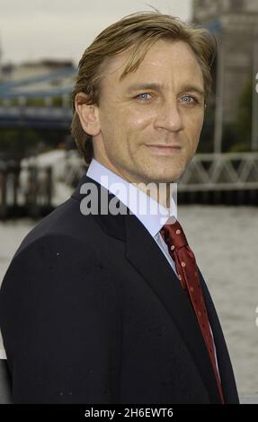 Die Ankündigung des Schauspielers Daniel Craig, James Bond im 21. Film 007 zu spielen, Casino Royale, HMS President, London. Jeff Moore/allactiondigital.com Stockfoto