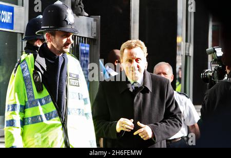 Harry Redknapp, der ehemalige FC-Manager von Portsmouth, verlässt die Magistrate der City of Westminster wegen Steuerabgaben. Stockfoto