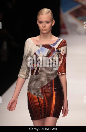 Die Basso und Brooke Catwalk Show auf der London Fashion Week Stockfoto