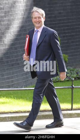 Owen Pherson, heute in der Downing Street, London. Stockfoto