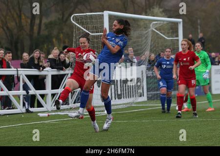 DURHAM CITY, GBR. 14. NOVEMBER während des FA Women's Championship-Spiels zwischen dem FC Durham Women und Liverpool im Maiden Castle, Durham City, am Sonntag, dem 14. November 2021. (Kredit: Mark Fletcher | MI News) Kredit: MI Nachrichten & Sport /Alamy Live News Stockfoto