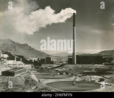 Kupfer-Tagebaureserve bei Morenci, Arizona, USA 1956 Stockfoto