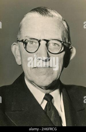 US Navy Admiral Louis E. Denfeld, Chief of Naval Operations, USA 1947 Stockfoto